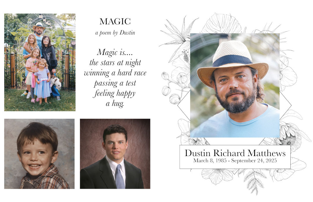 Funeral program copy of program from the funeral service